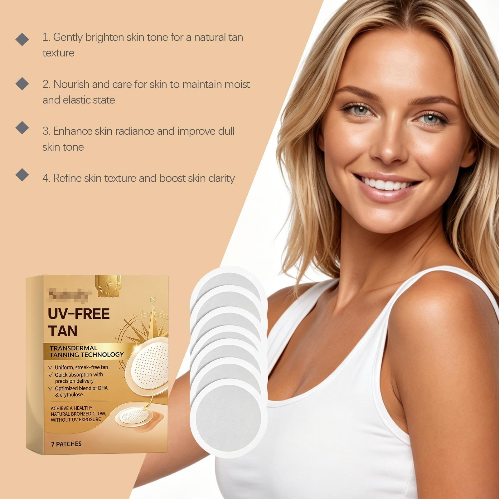 Autobronceador Microdarts, Parche Autobronceador, Parche Bronzante,