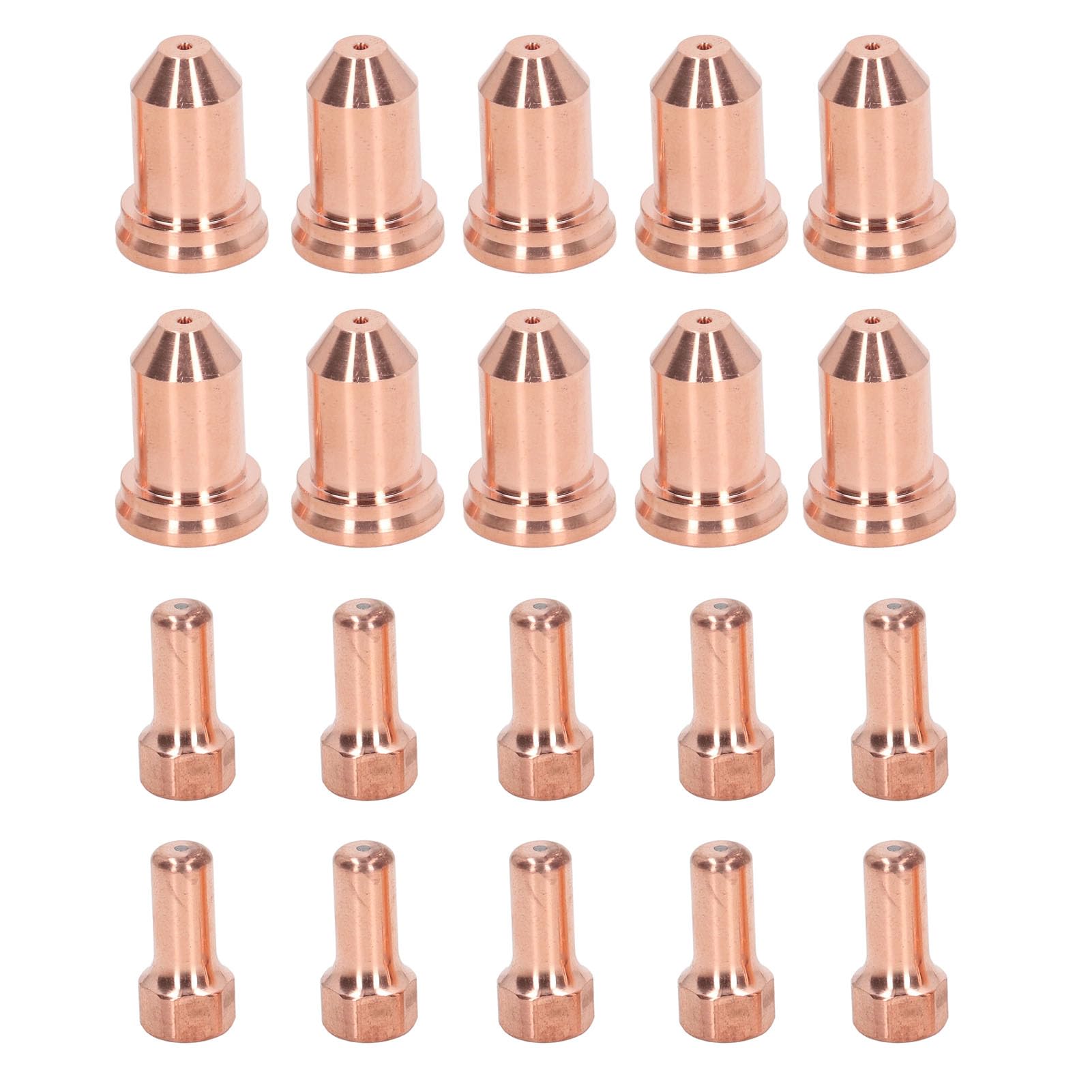 Xolsurg Plasma Cutting Torch Nozzles Electrodes Brass Strong High Temperature Nozzles Electrodes Set for PTM 80 IPT 80 Workshops