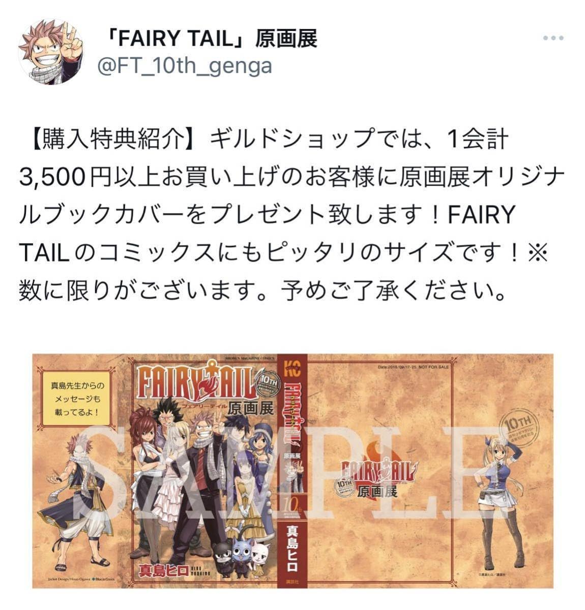 Amazon.co.jp: フェアリーテイル 原画展 ブックカバー 真島ヒロ