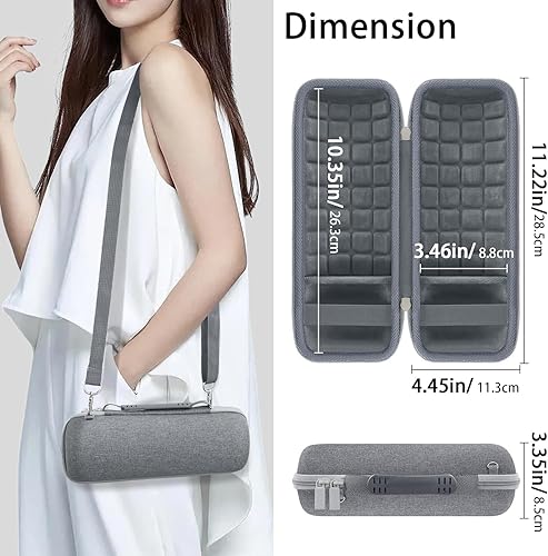 Miniatura 6 de co2CREA Funda de viaje rígida de repuesto para JBL Flip 7 Flip 6 FLIP 5 Altavoz Bluetooth portátil impermeable (estuche gris)