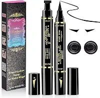 iMethod Carimbo delineador alado - 2 canetas, delineador de olho de gato asa perfeito, impermeável e à prova de manchas, 10 mm
