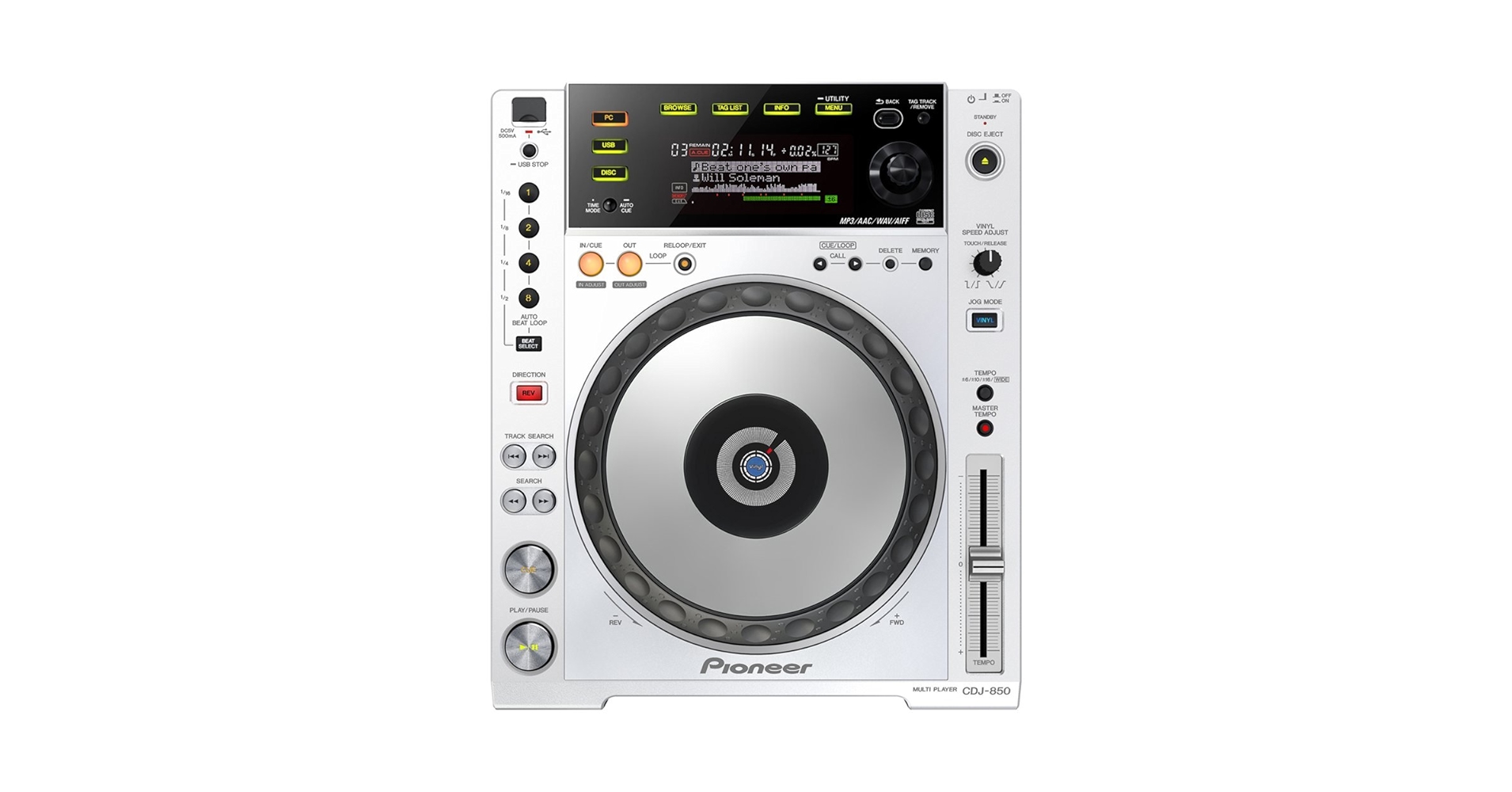 Amazon.co.jp: Pioneer DJ用CDプレーヤー ホワイト CDJ-850-W