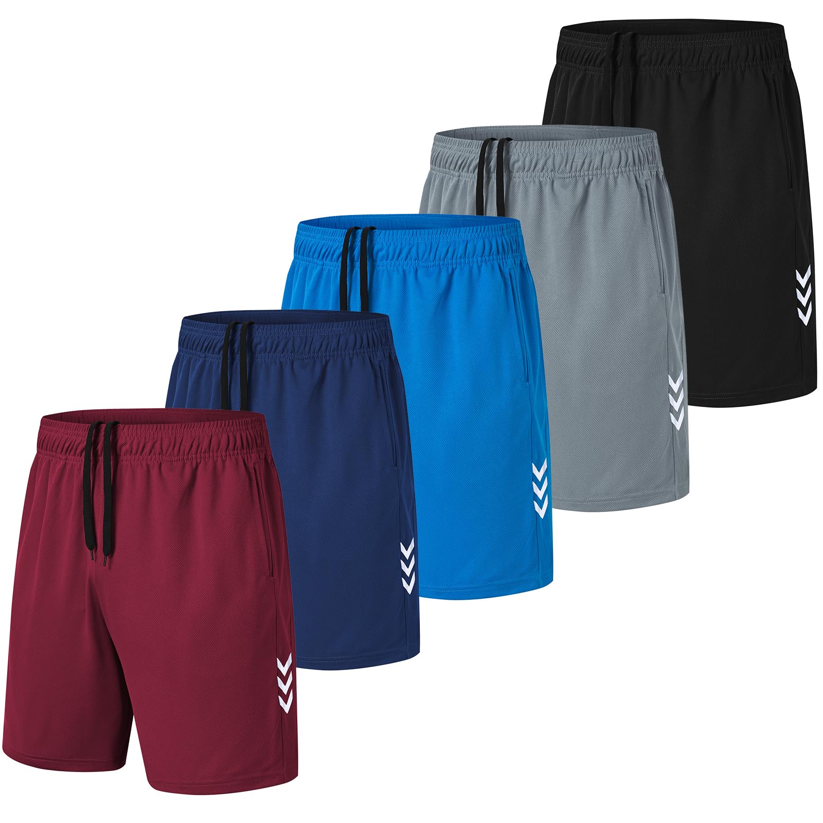 kuzwufs Herren Sporthose Kurze Atmungsaktive Gym Fitness Hosen Dry Fit Lauf Shorts Training Running Funktionsshorts