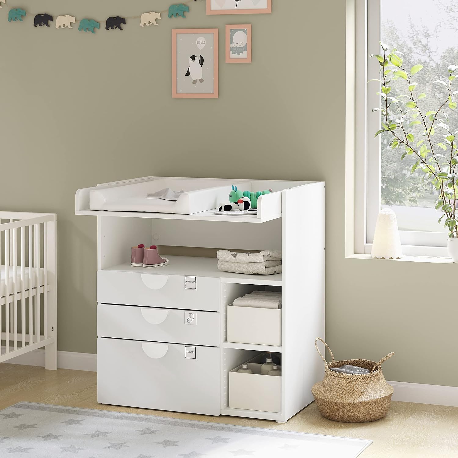 IKEA スニーグラル おむつ替え台 オンスクリグなど5点セット IKEA