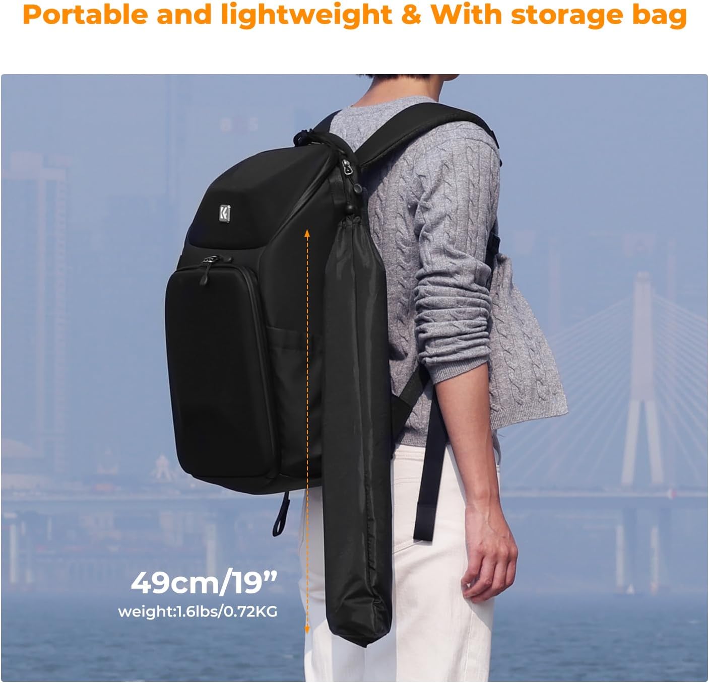 K&F CONCEPT 79 inch/2.01m Light Stand, Studio Photography Tripod, Heavy Duty for Studio, Speedlight, Reflector, Flash, Softbox, Umbrella, Backgrounds, Portrait - 2 Pack