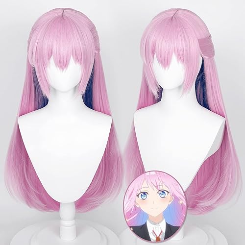 Miniatura 5 de Peluca larga y recta rosa para Shikimori, no es solo una bonita peluca de cosplay para mujeres y niñas, pelucas de fiesta de disfraces de Halloween