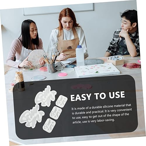 Miniatura 9 de COHEALI 20 moldes de personajes fu, sellos de caracteres chinos, moldes epoxi, ornamento de Año Nuevo chino, moldes de silicona para personajes