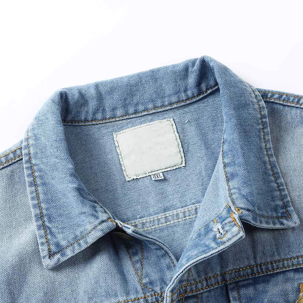 YOUTHUP Gilet Homme Denim Déchiré Veste Sans Manches Revers en Jean Vintage en Coton Motard