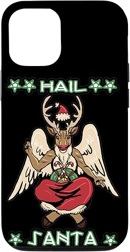 iPhone 14 Hail Santa Occult Gothic Baphomet Deer Santa Dark Christmas Case