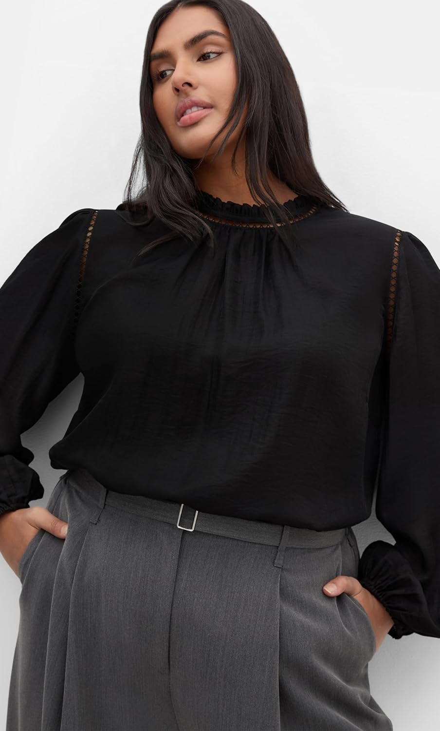 City Chic Women's Top-Lorelai Long Sleeve - Image 2