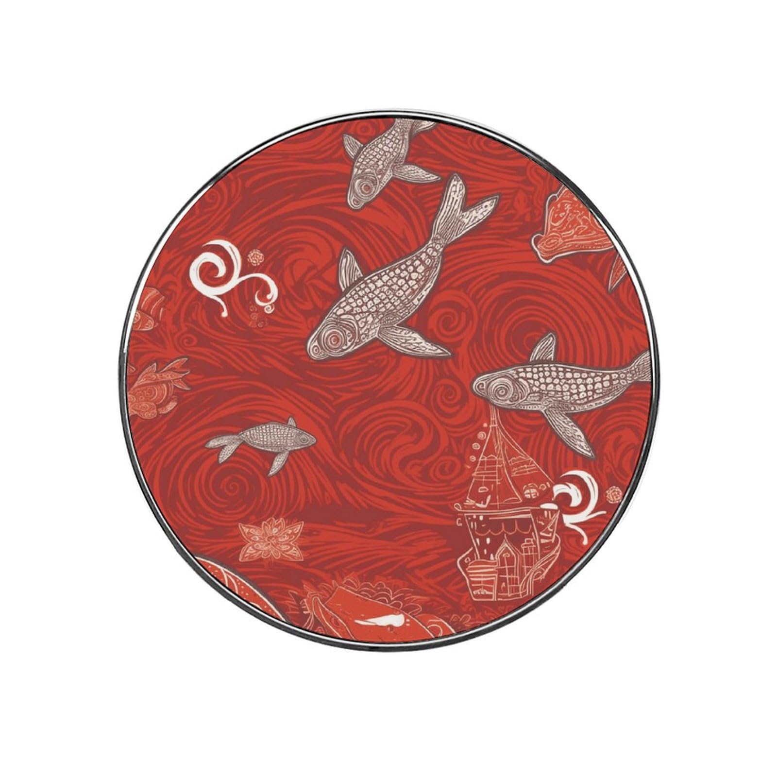 Autocollant magnétique animaux de la mer Rouge aimant de frigo haute finition