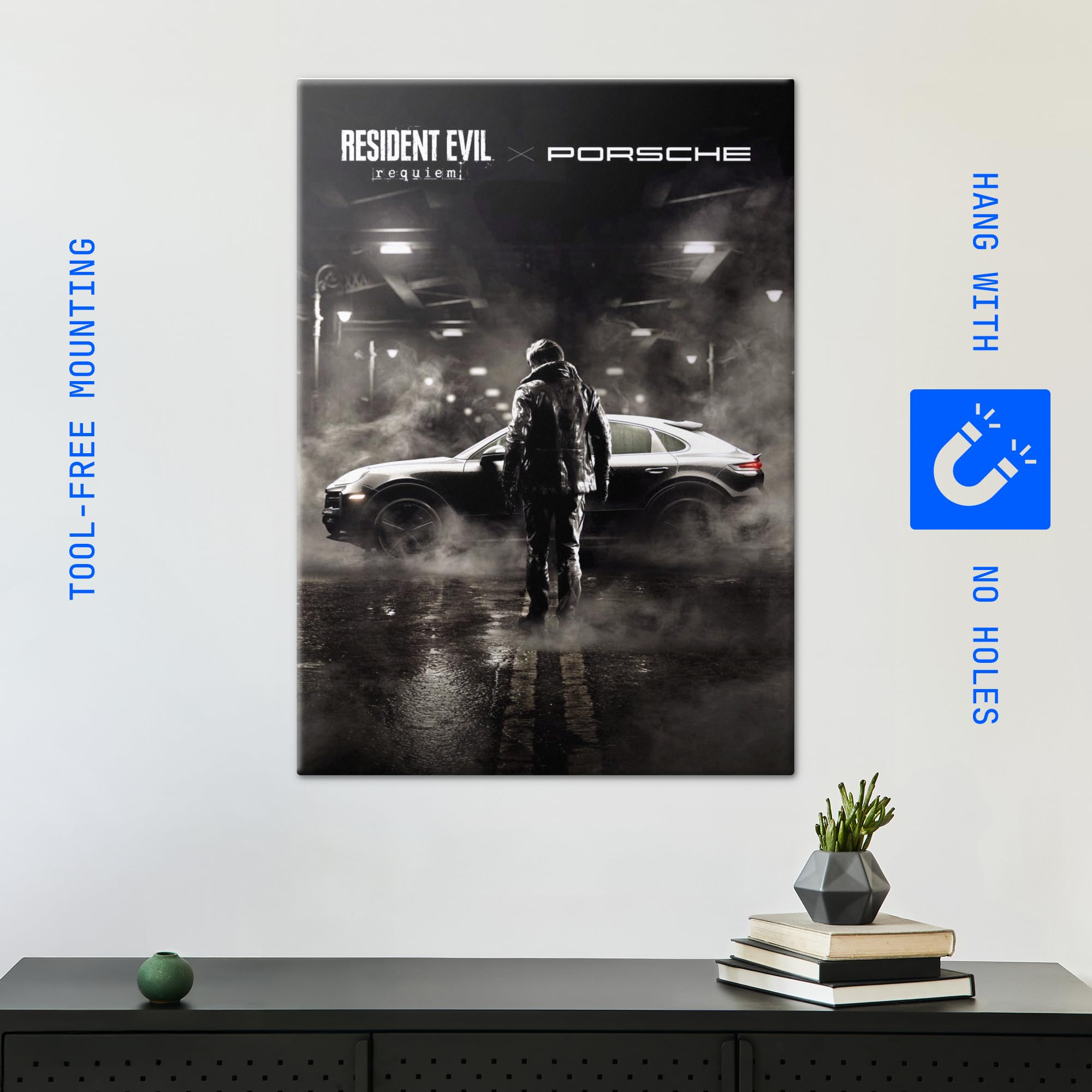 Displate Metallposter Resident Evil An Undying Legacy Wanddeko Poster für Schlafzimmer Magnetische Befestigung 48 x 67,5 cm