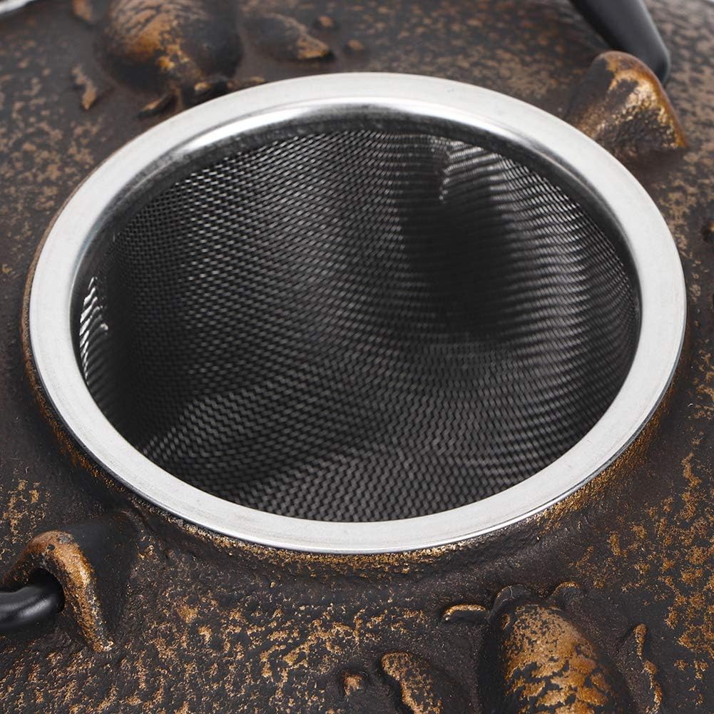 Cast Iron Teapot,0.9L Retro Carp Japanese Classic Cast Iron Tea Kettle,Elegant Color&Wonderful Workmanship, Construction For Ornament,Gift,Collection
