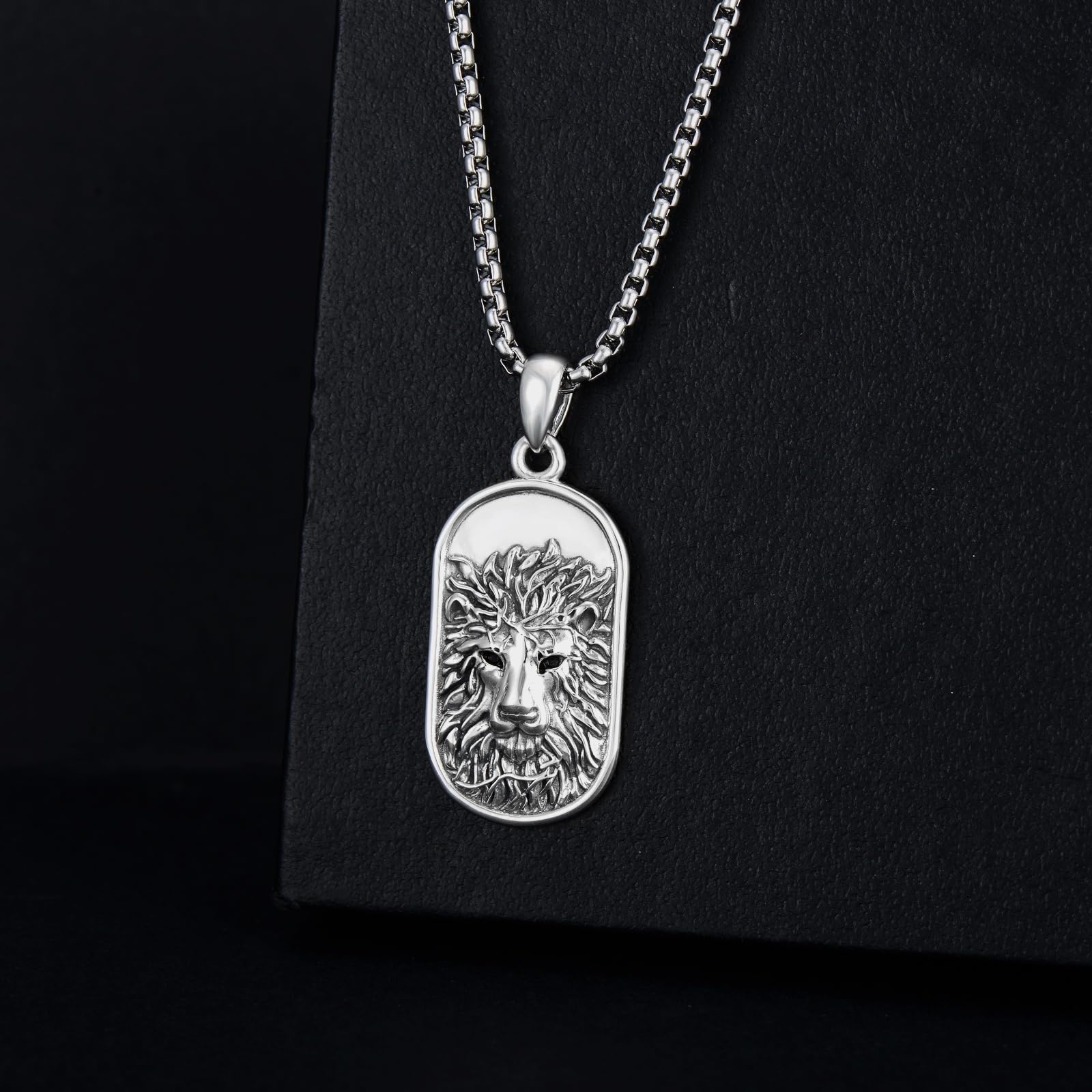 Sternzeichen Löwe Halskette für Herren Damen 925 Sterling Silber Leo Sternbilder Horoskop Anhänger Kette Schmuck Geschenke für Männer Frauen