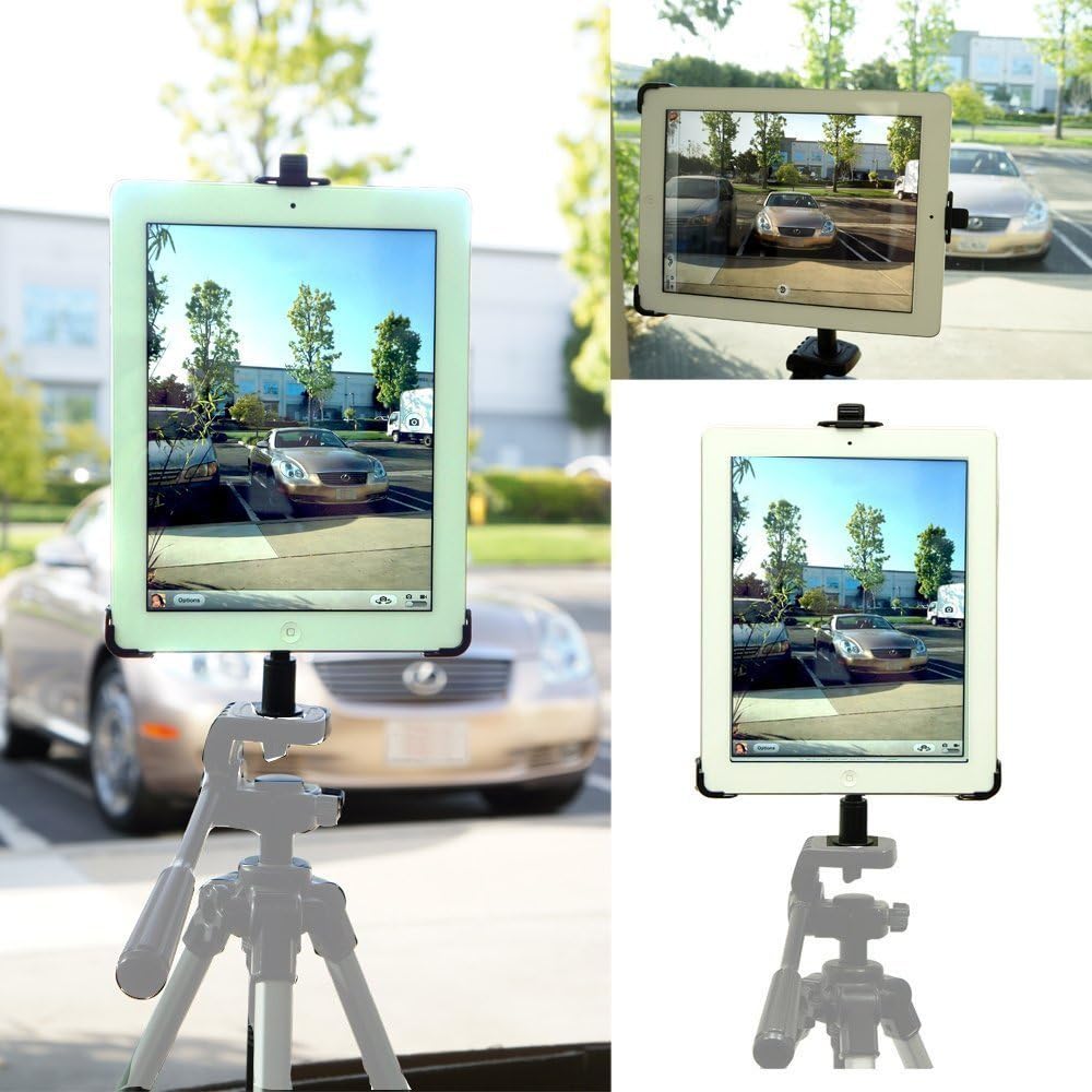 ChargerCity Apple iPad 2 3 4 (NOT FOR iPAD AIR) Tripod MonoPod Photobooth Video Recording Camera 1/4-20 Adapter Mount with designated ipad 2nd 3rd 4th Generation cradle holderiPad & Tripod is NOT included
