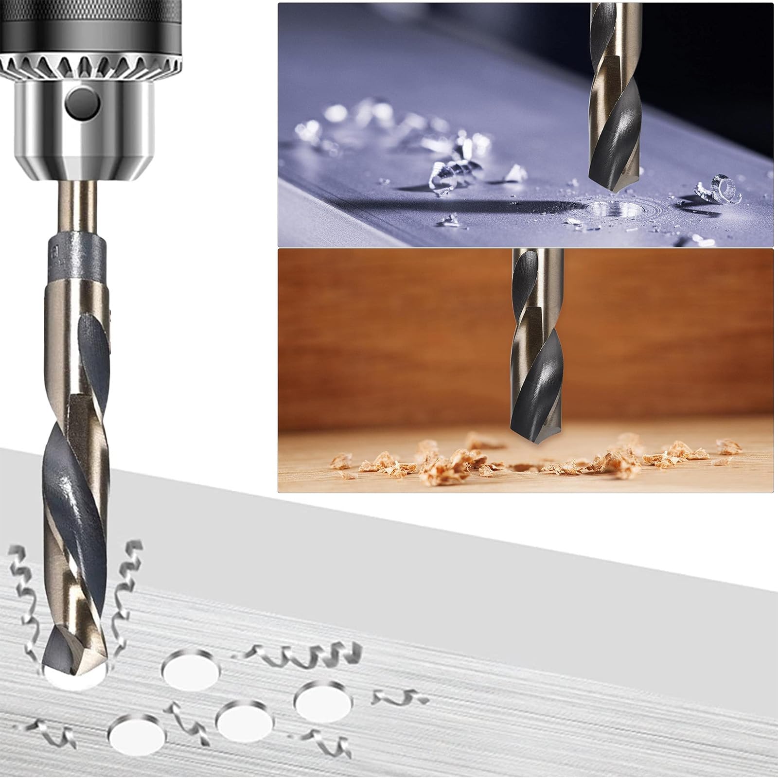 Spiralbohrer HSS 4241 – 10,2 Mm Durchmesser, Für Stahl & Alu, 132 Mm Lang