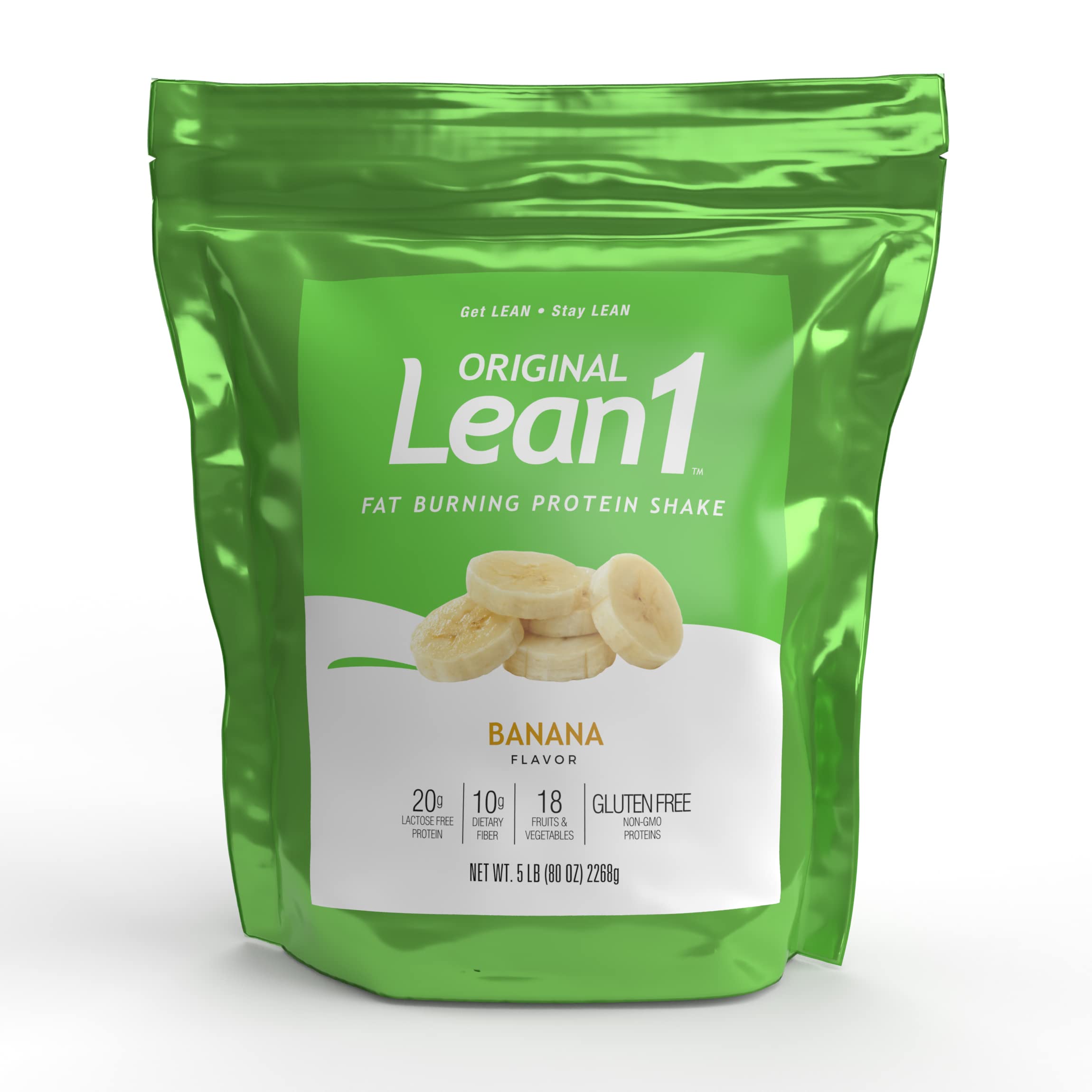 Lean1 Vanilla, Meal Replacement Protein Shake, 44 Servings in a 5lb Bag — Amazon image 6