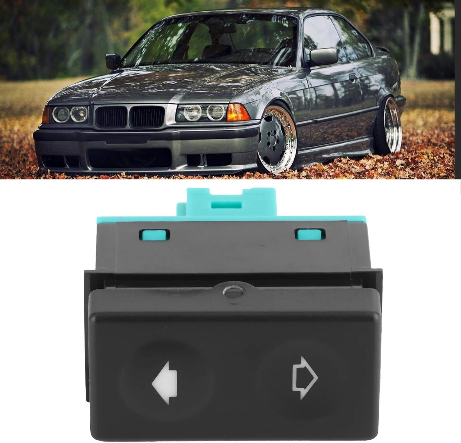 Car Sunroof Switch Window/Sunroof Switch, Black Automobile Part 61318365300 Replacement Fit for E36 318I 318Is 325I 328I M3 Z3