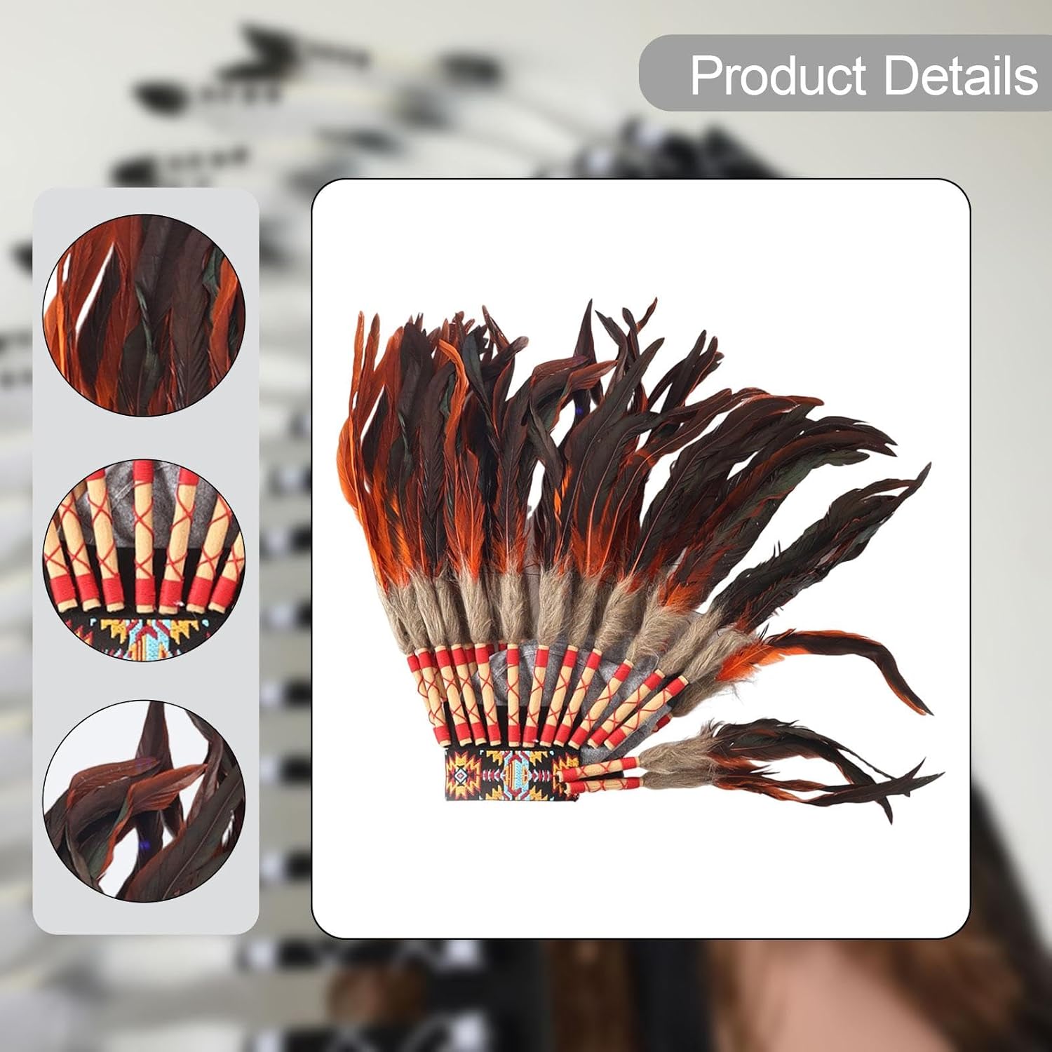 Chief Headdress Fancy Dress Hair Decoration Cosplay Headwear