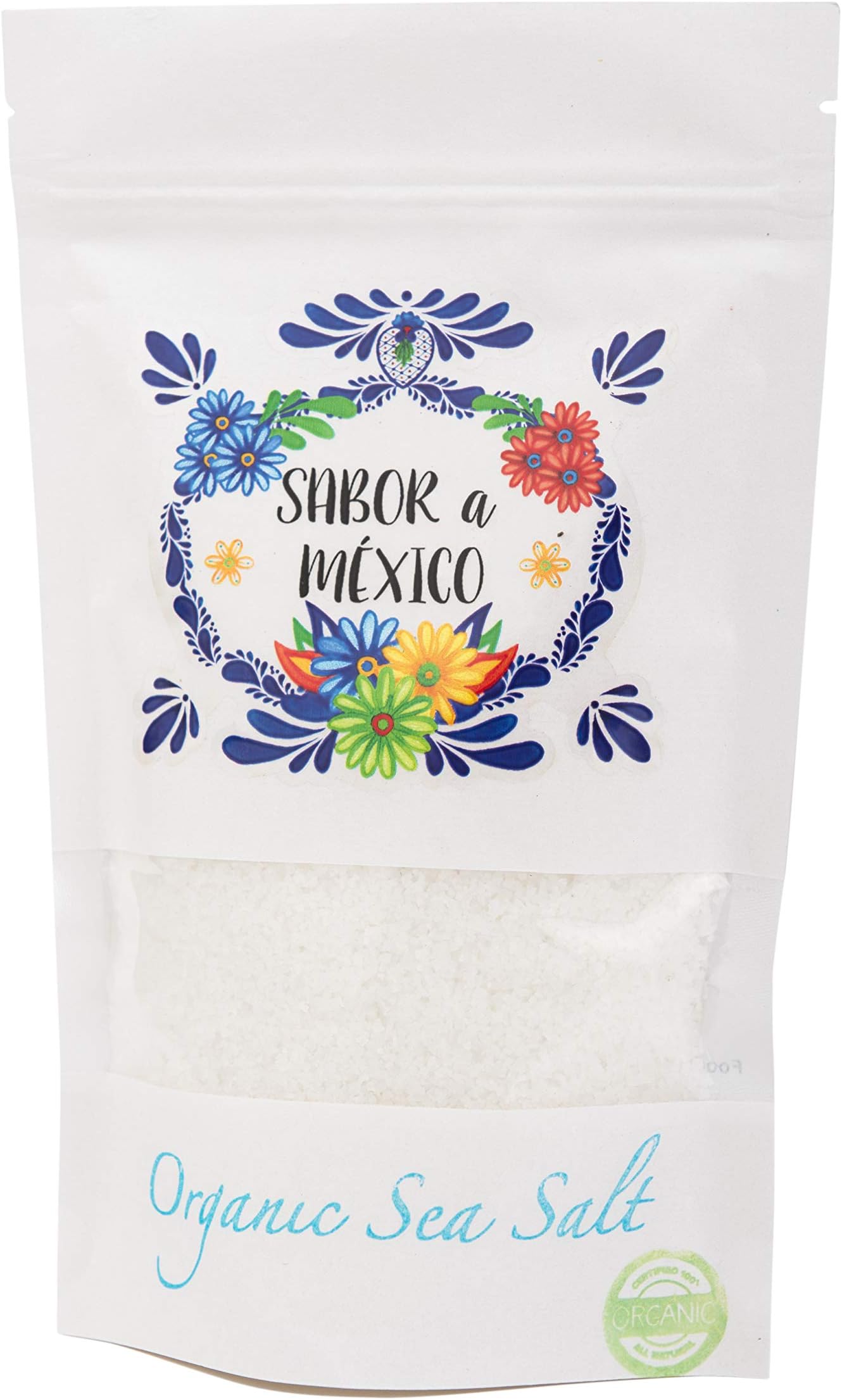 Colima Organic Sea Salt by Sabor a Mexico, Coarse Unrefined 100% Natural Gourmet Sea Salt, 1 Kg / 2.2 Lbs (2.2)