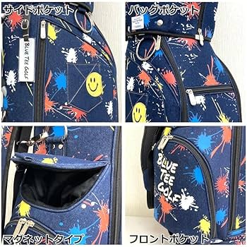 Amazon | ブルーティーゴルフ デニムペイント キャディーバッグ CB-027