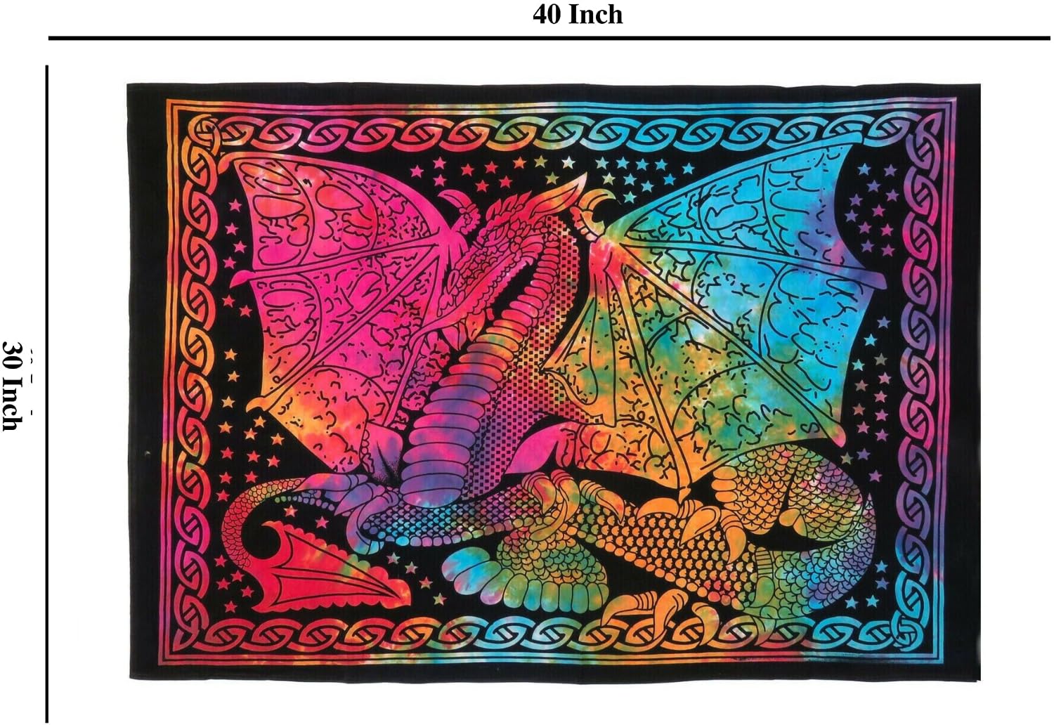 Arazzo da parete con drago viola, fantasia medievale con animali, dragone alla moda, da appendere alla parete, per uomo, psichedelico, magico, stelle, spaziale, per camera da letto, soggiorno