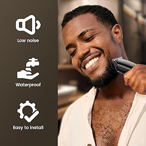 SHPAVVER Beard Trimmer for Men: Professional Barber Hair Clippers - 12-in-1 Cordless Grooming Kit - Waterproof Electric Razor with Turbo Speed & Precision Blades