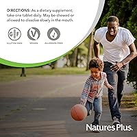 Vista 6 de Pastillas masticables de hierro con vitamina C Nature's Plus, 90 unidades, 97467034211, 1, 1