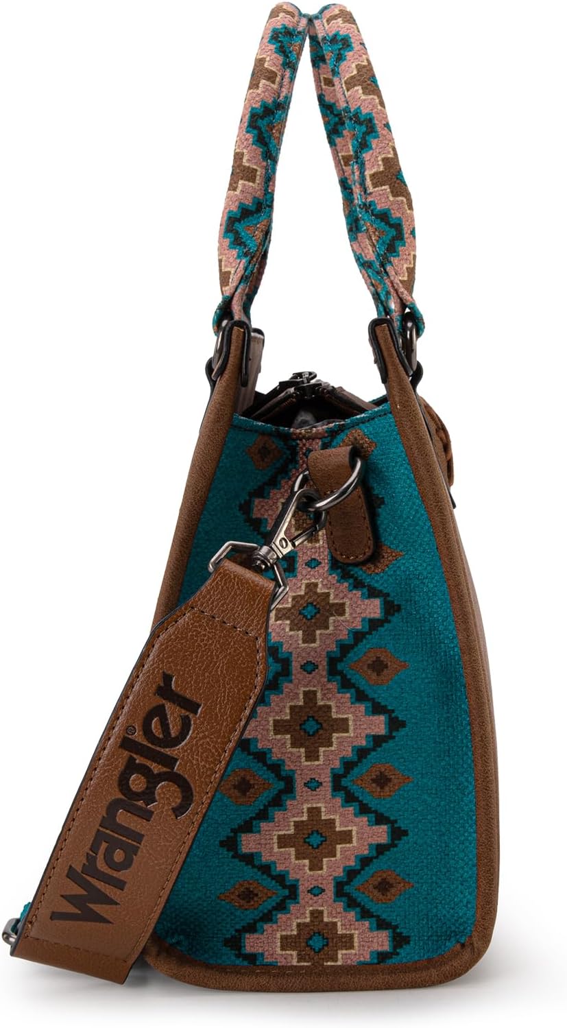 Montana West Wrangler Tote Bag for Women Aztec Western Retro Purse Top Handle Handbags - Image 5