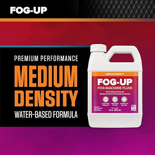 Miniatura 10 de FogUp - Jugo de niebla de densidad media, extremadamente duradero, alto rendimiento, no tóxico, inodoro, a base de agua, líquido para máquina de