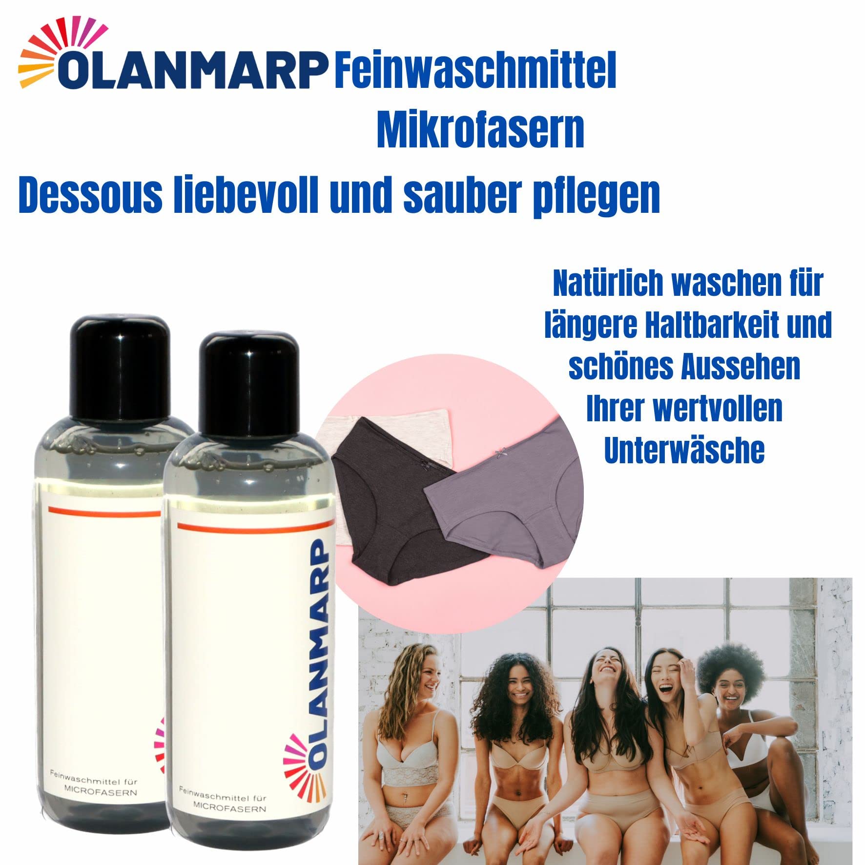 Feinwaschmittel Konzentrat Mikrofaser (480 ml) | Flüssigwaschmittel für Handwäsche & Maschinenwäsche – Sportbekleidung, Dessous, Mikrofaser