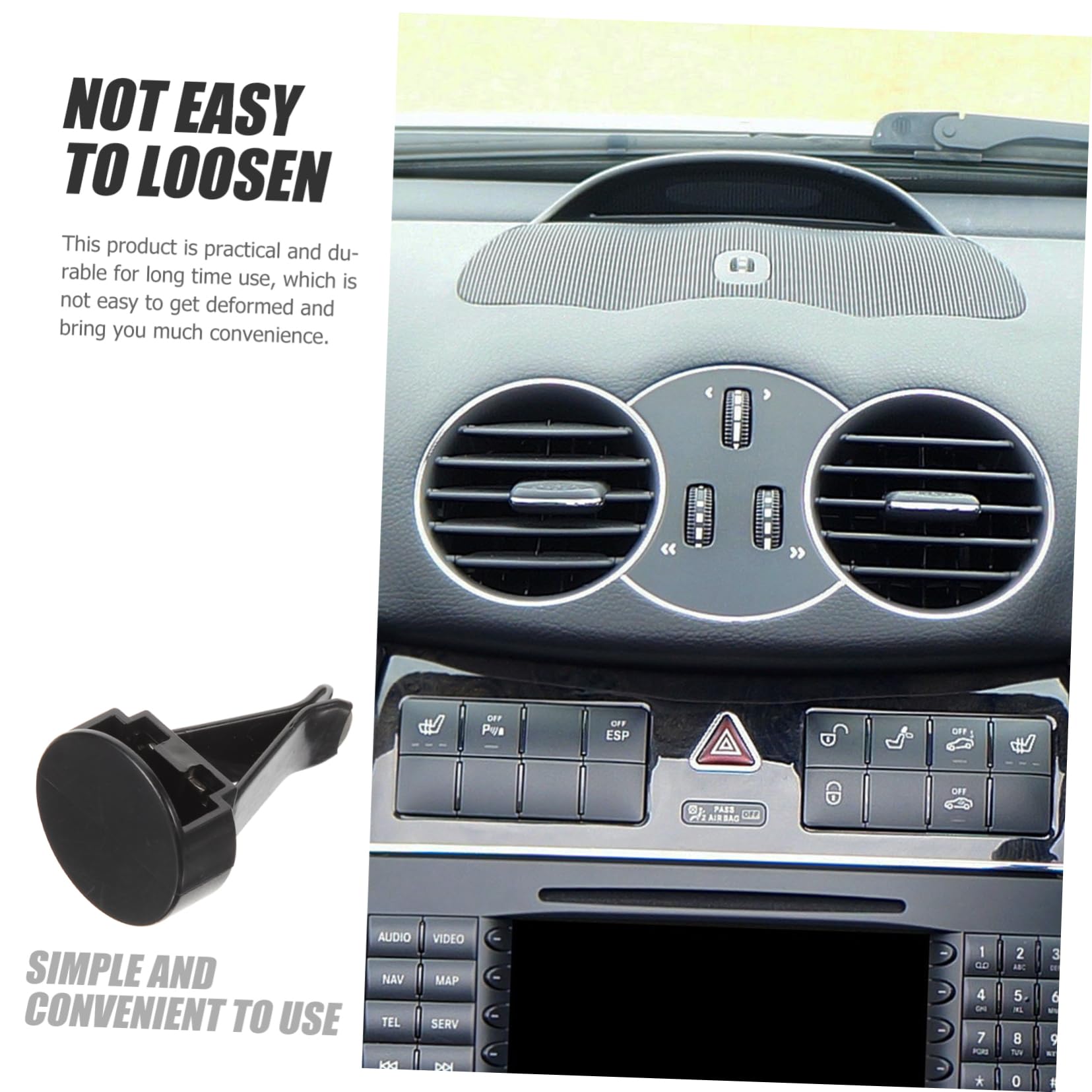 Luxshiny Clip Difusor de Aroma para Coche Fijación Firme y Diseño Simple, Accesorio de Plástico para Ventilación de Aire, Paquete de 100 Piezas para Aromaterapia Interior