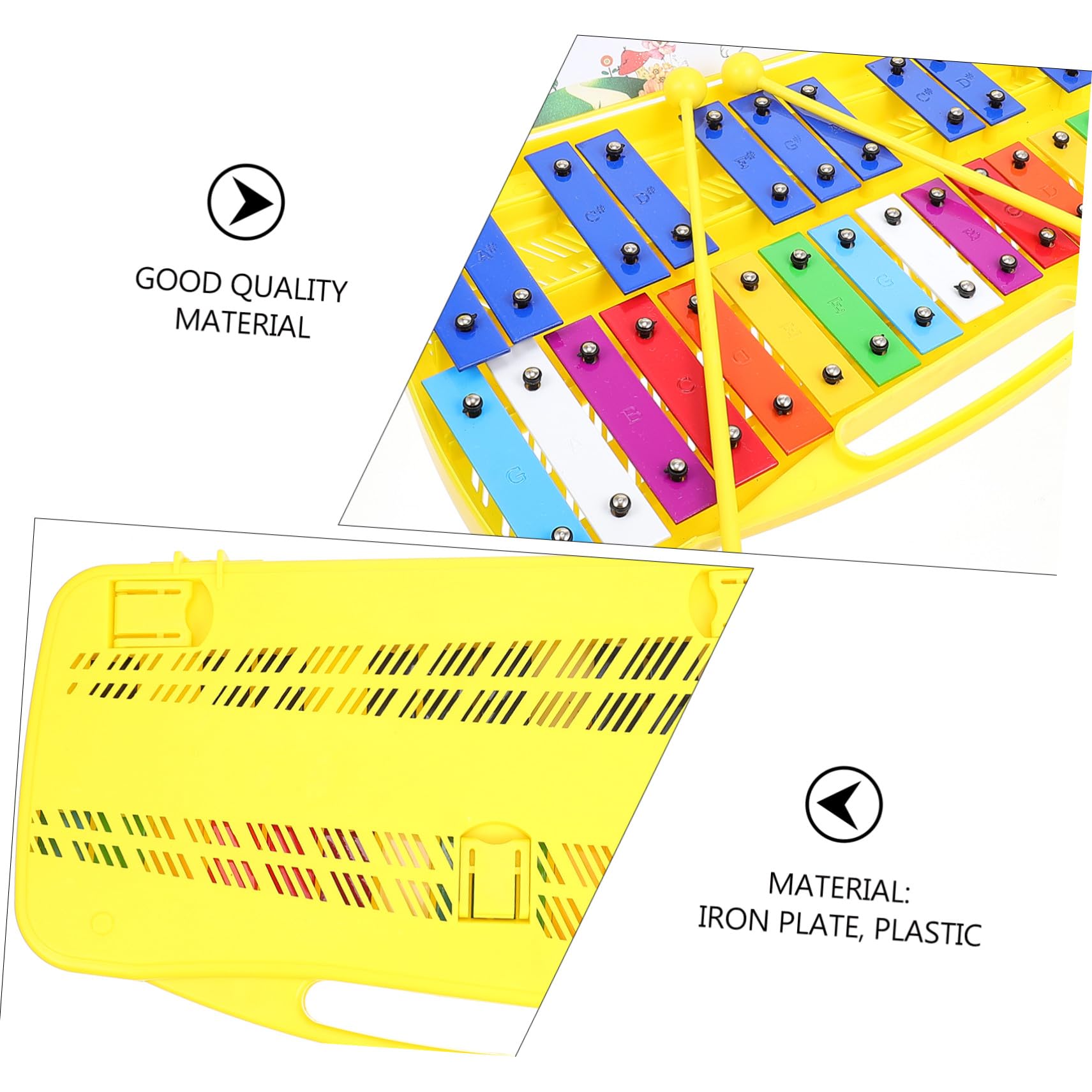 Metallofono 25 Note Plastica Blu, Strumento Orff per Ragazzo Ragazza | Metallofono Giocattolo Orff, Strumento per Educazione Precoce, Suono Chiaro per Attività Didattiche