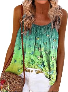 Women's Vests Summer Ladies Tank Tops Women Tank Tops & Camis Sexy Boho Print Sleeveless Tank Top Spaghetti Strap Sleeveless Shirts Loose Tunic Camisoles