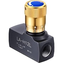 Pelopy 1/2 Inch Npt Ports Hydraulic Flow Control Needle Valve Single Direction Carbon Steel Hydraulic