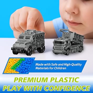 Military Base Toy Set for Kids, Army Playset with Transport Plane, Tanks, Helicopter, Fighter Jet, Vehicles & Soldiers, Battle Mat & Watchtower, Boys Toys Age 3+ Gift