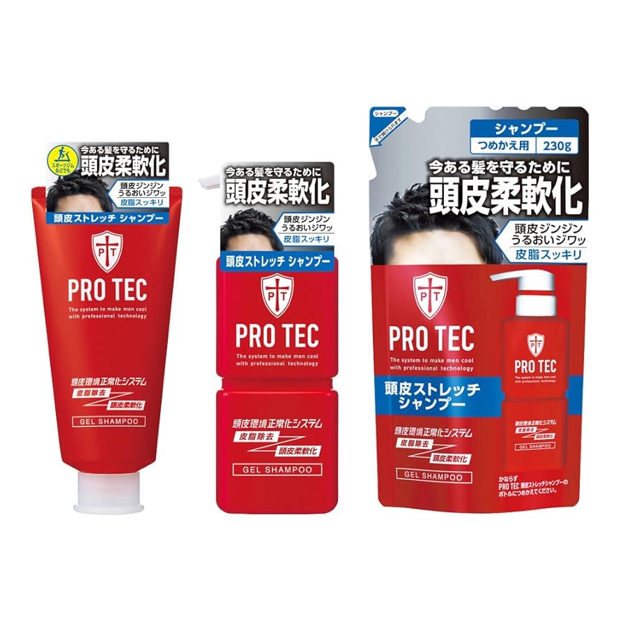 PRO TEC(プロテク)頭皮ストレッチ シャンプー 詰め替え230g×12個 Amazon | プロテク(PRO TEC) (医薬部外品) 頭皮ストレッチ