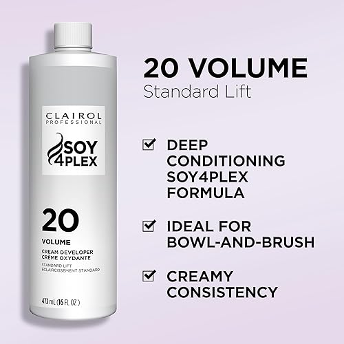 Miniatura 3 de Clairol Professional Crème Permanente 20 Volume Hair Developers For Coloring, Lightening & Lifting with Deep Conditioning Formula Packaging May