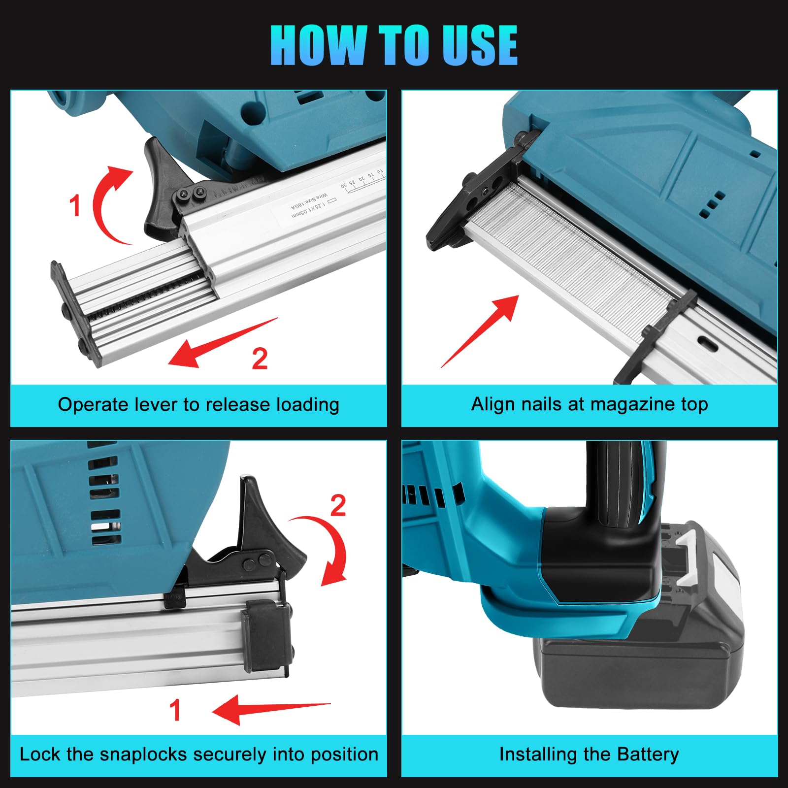 Pinzatrice elettrica senza fili Makita 18 V, 120 chiodi/min, 550 W - pinzatrice per tappezzeria, falegnameria, lavorazione del legno