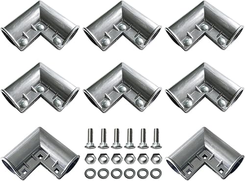 Esquina de puerta de 1-38 pulgadas para valla de alambre, esquina de puerta de aluminio VIVIDA de 90 grados, codo de puerta de enlace de cadena, disponible en Yaxa Peru