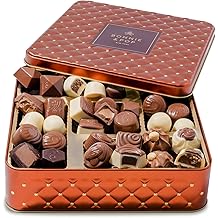 Chocolate Gift Basket&ndash; Holiday Candy Gift Box with Assorted Milk, Dark &amp; White Chocolate Truffles &ndash; Food Present Idea forThanksgiving, Christmas, Men, Women, Corporate, Get Well, Sympathy, Birthday- Bonnie &amp; Pop