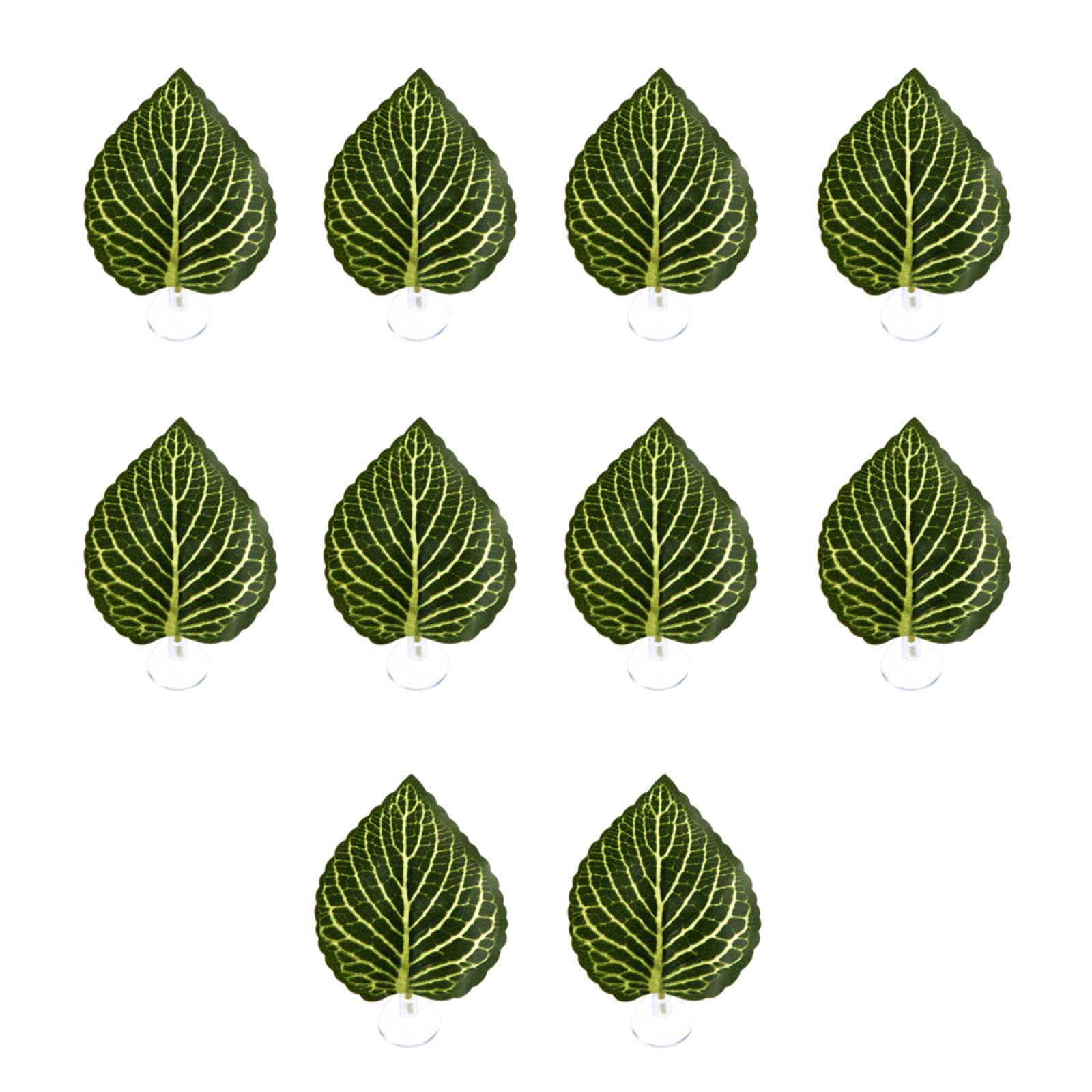 HDOYTXXM Artificial Leaves Decorative Plant with Suction Cup Colorful Decors for Fish Tanks Ornaments for Terrarium Artificial Aquarium Realistic