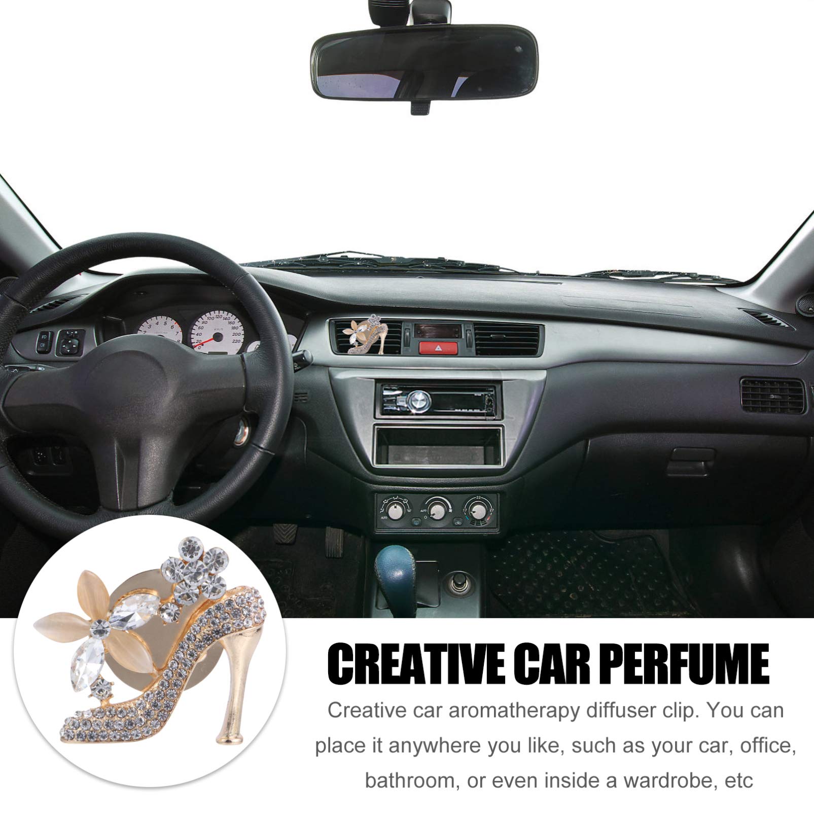 Mobestech 3pezzi Diffusore Profumo Per Auto Clip Elegante Alta Decorazione Interni Auto Per Donne Clip Per Bocchetta Aria Accessorio Per Viaggi Rinfrescanti