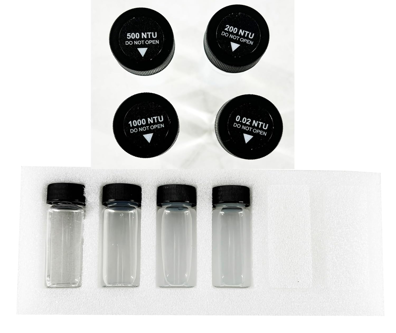 Turbidimeter Calibration Solution Turbidity Standards Calibration Kit 0.02NTU 200NTU 500NTU 1000NTU Fast Delivery for NTU1100 Lab Turbidity Meters