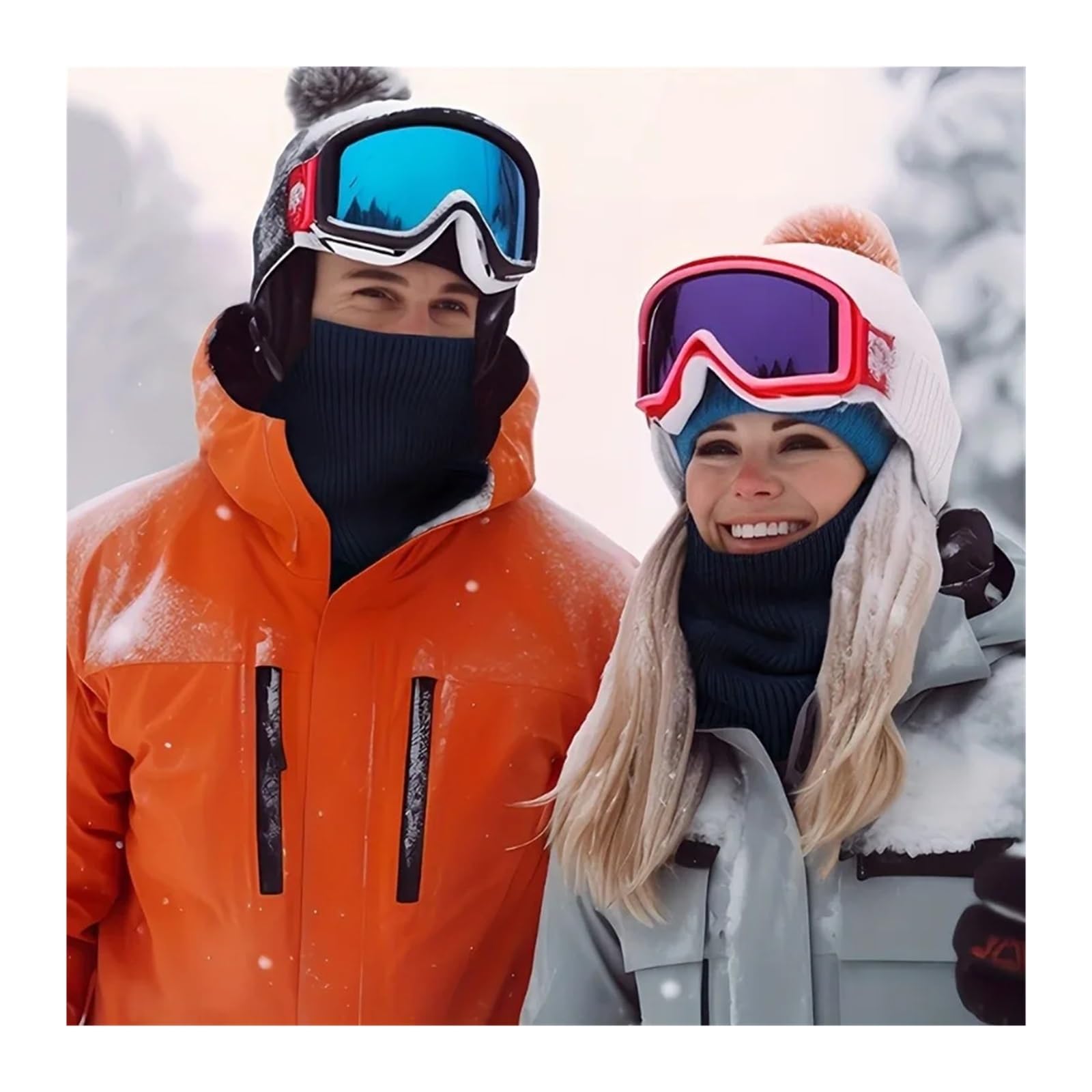Scaldacollo lavorato a maglia, sciarpa sportiva morbida da donna e uomo, copriviso invernale, sciarpe spesse antifreddo for pattinaggio, corsa e escursionismo(Grey,2PCS)