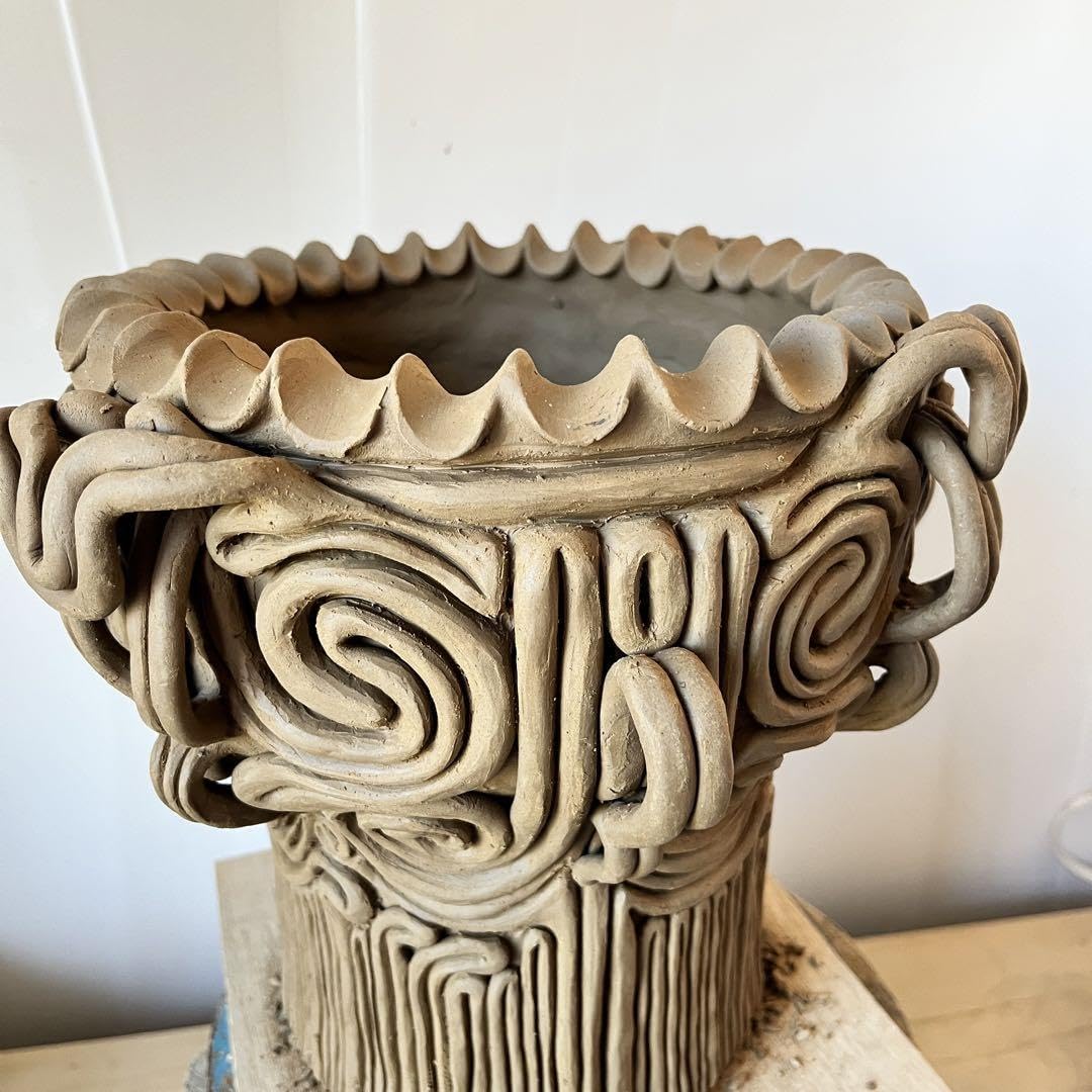 縄文土器 デザイン 植木鉢　09 縄文土器 デザイン 植木鉢 09 - メルカリ