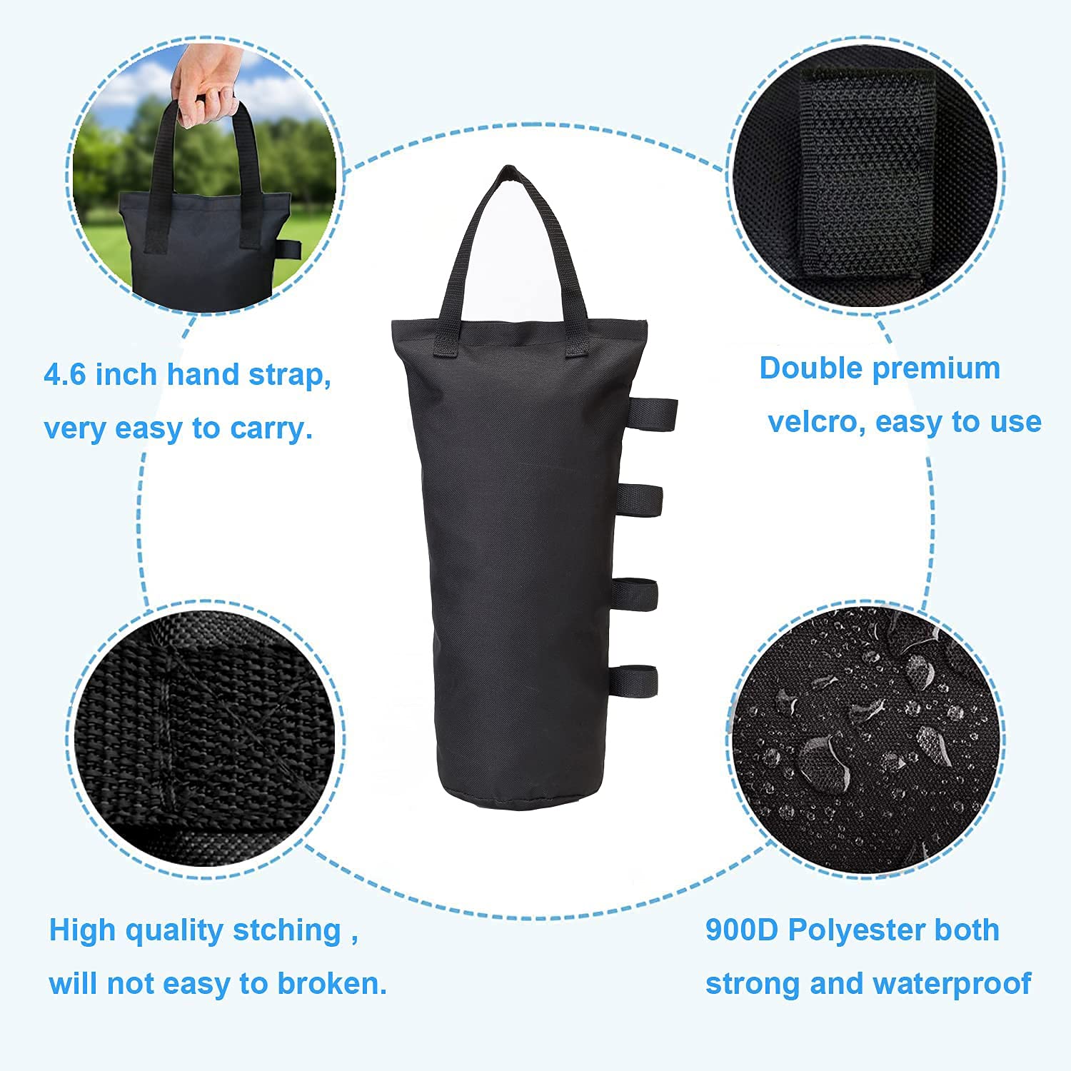 Bolsa De Peso De Agua Bolsa De Pesas Llena De Agua - Bolsa De Pesas Con Base De Paraguas En Voladizo Plegable Wdftyju