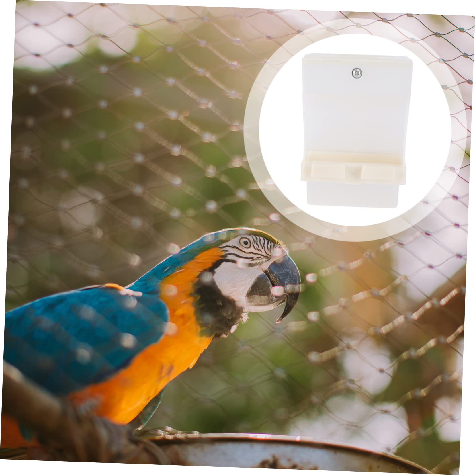 Mangeoire Automatique pour Perroquets 3 Pièces Facile À Ouvrir pour Animaux De Compagnie pour Pigeons Boîte À Nourriture pour Oiseaux