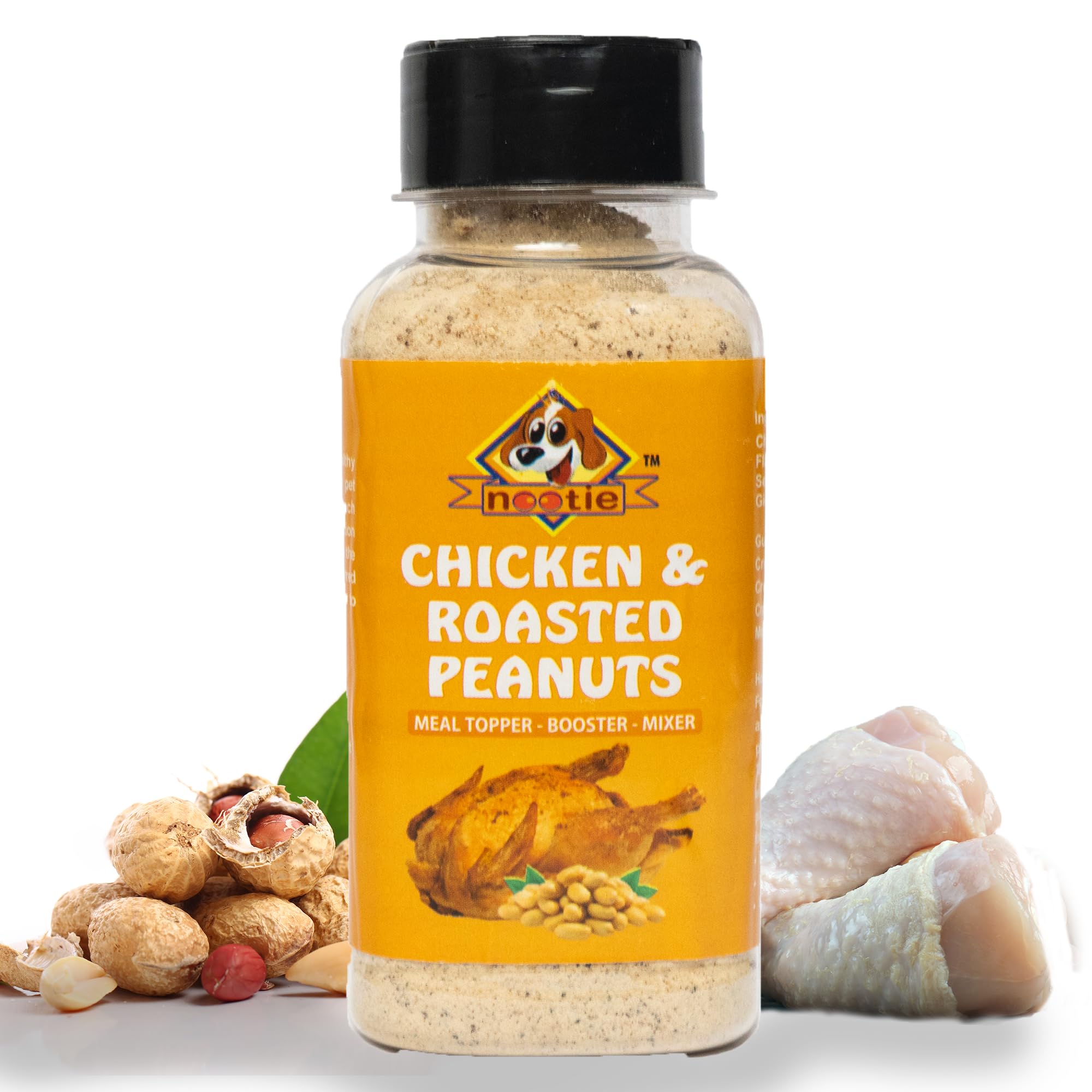 Nootie Meal Topper l Anti-Oxidant & Natural De-wormer | Improved Skin & Coat, & Gut Health | Natural & Human Grade Ingredients Meal Topper for Dogs | Chicken & Roasted Peanut Flavour | Pack of 1 (B09NW47DJM) Amazon Price History, Amazon Price Tracker