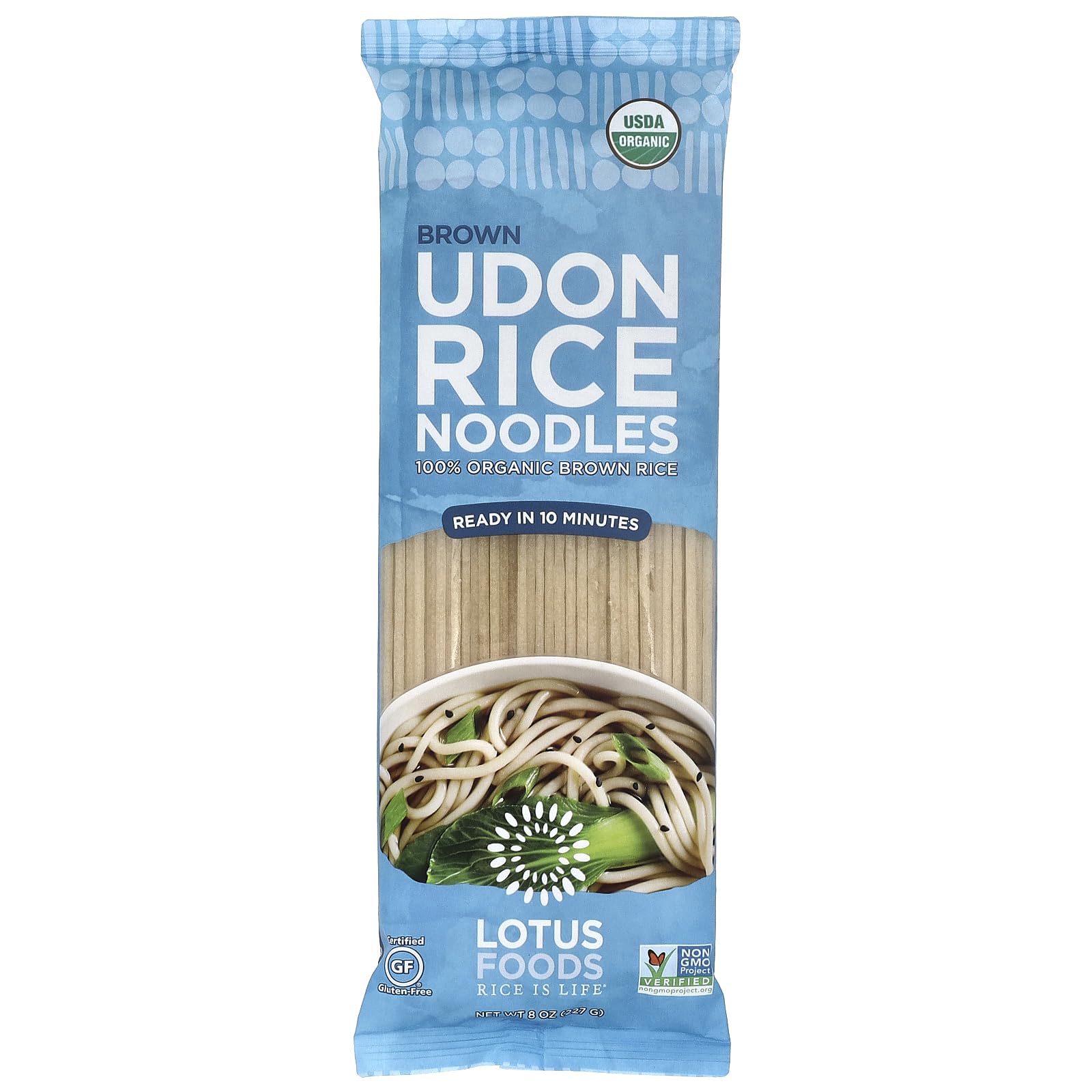 LOTUS FOODS Organic Brown Udon Rice Noodles, 8 OZ